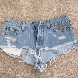 Carmar “Morgan Charoite” jean shorts